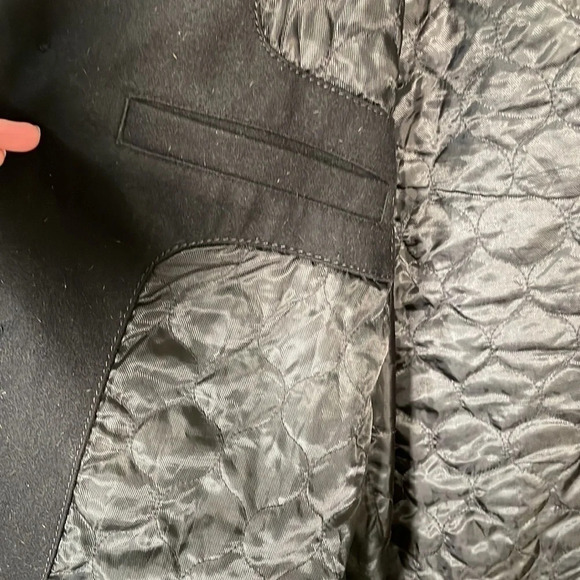 𝅺Michael Kors Wool Blend Lined 4 Button Jacket Coat Black Men’s size XL - Picture 10 of 11